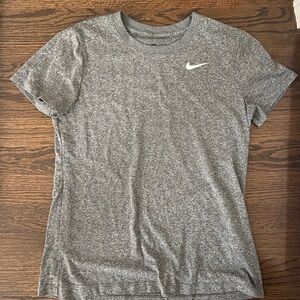 Nike Gray Fitted Short Sleeve Tee